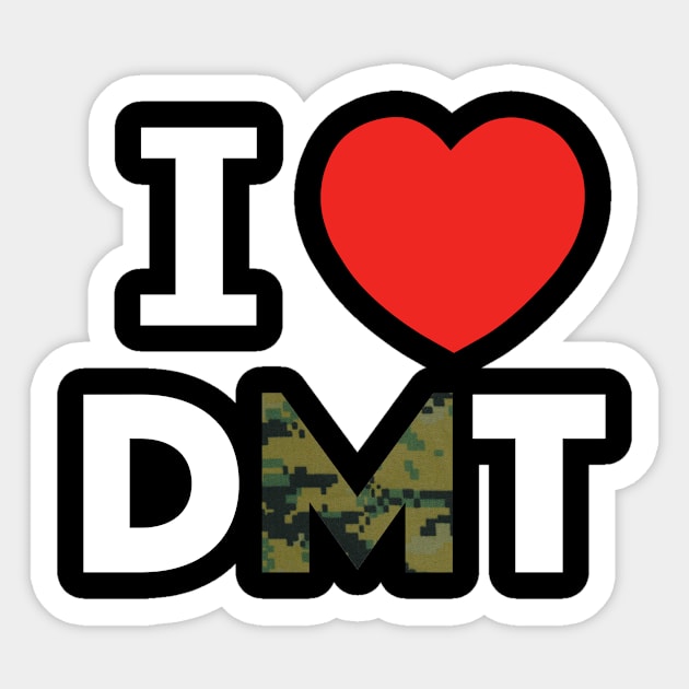 I <3 Dear Military Teen Sticker by The Shanon Show